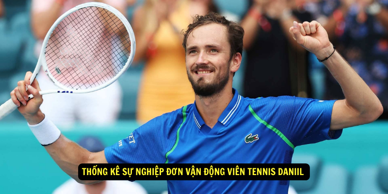 Thong ke su nghiep don Van Dong Vien Tennis Daniil