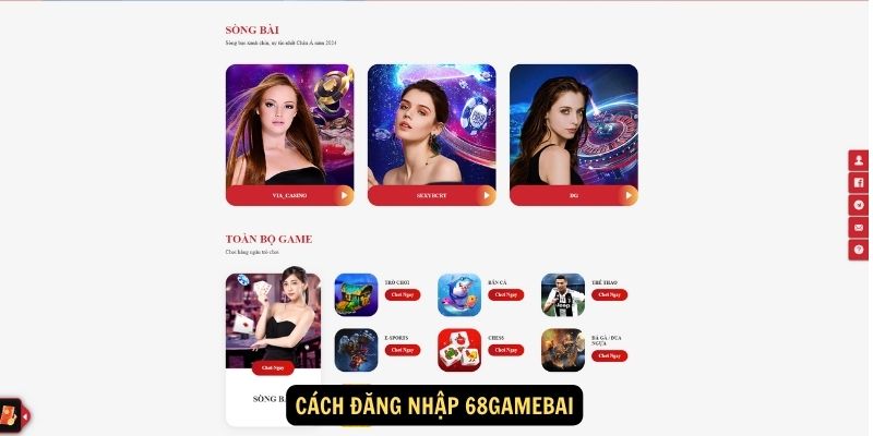 Cach dang nhap 68gamebai