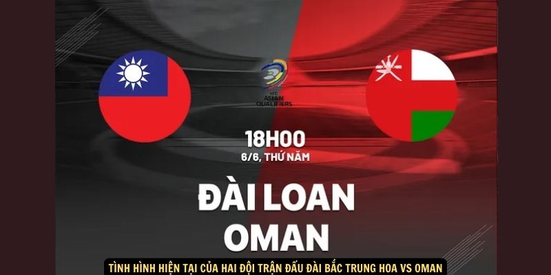 Tình hình hiện tại của hai đội trận đấu Đài Bắc Trung Hoa vs Oman